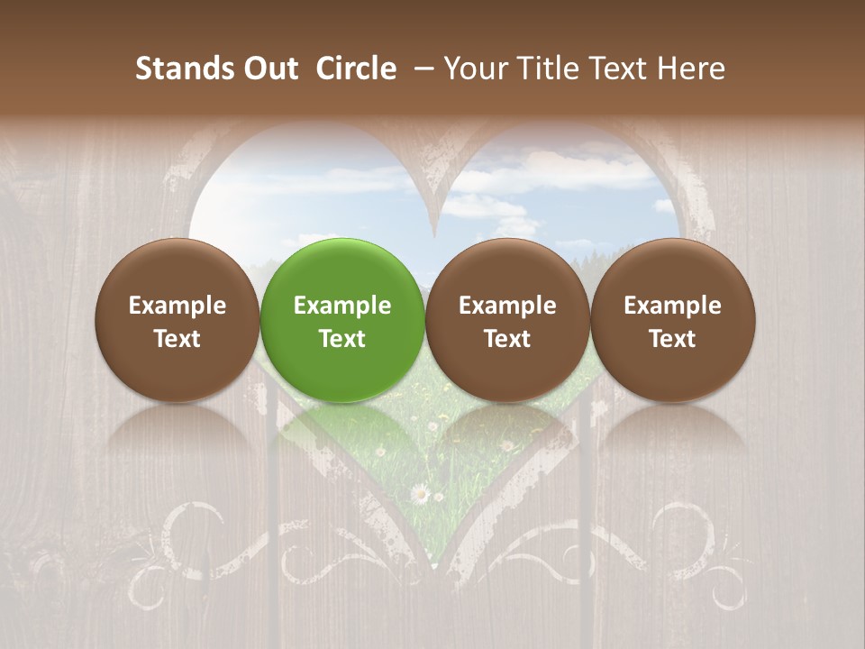 Countryside Cloud Grass PowerPoint Template