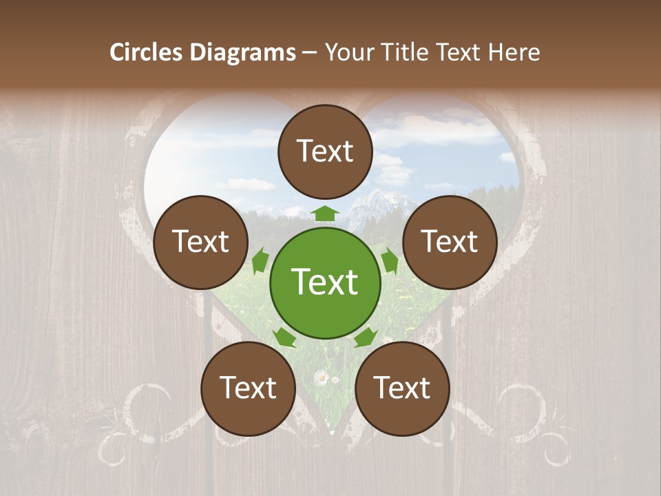 Countryside Cloud Grass PowerPoint Template