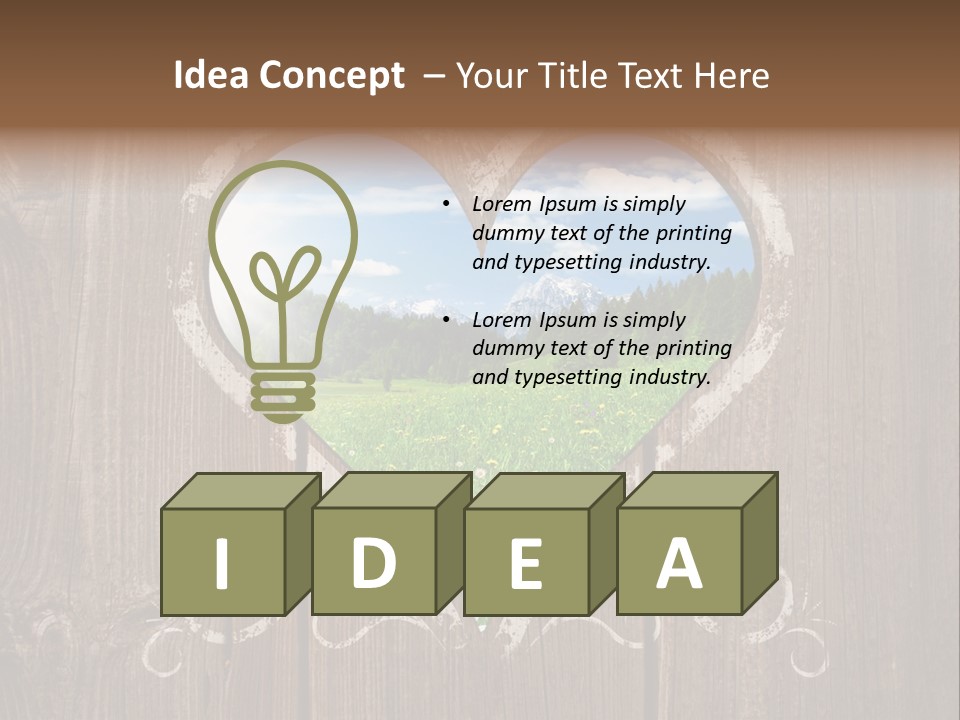 Countryside Cloud Grass PowerPoint Template
