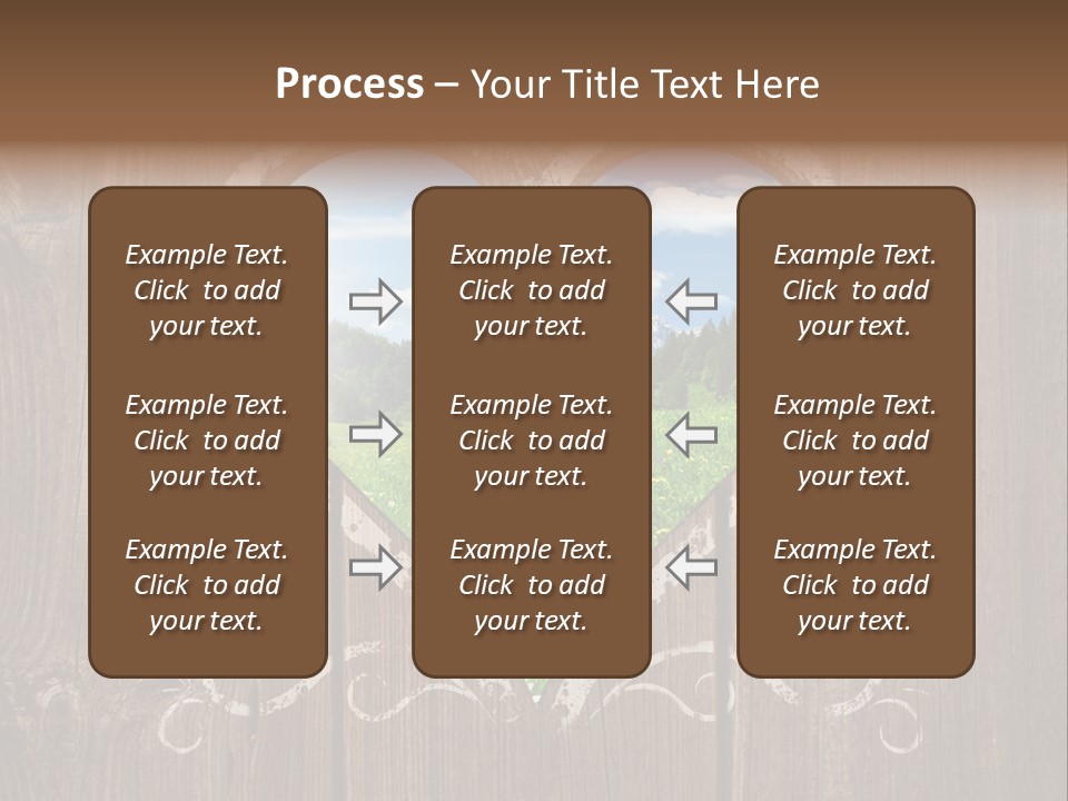 Countryside Cloud Grass PowerPoint Template