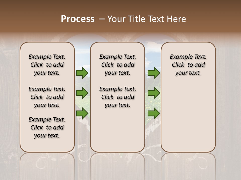 Countryside Cloud Grass PowerPoint Template