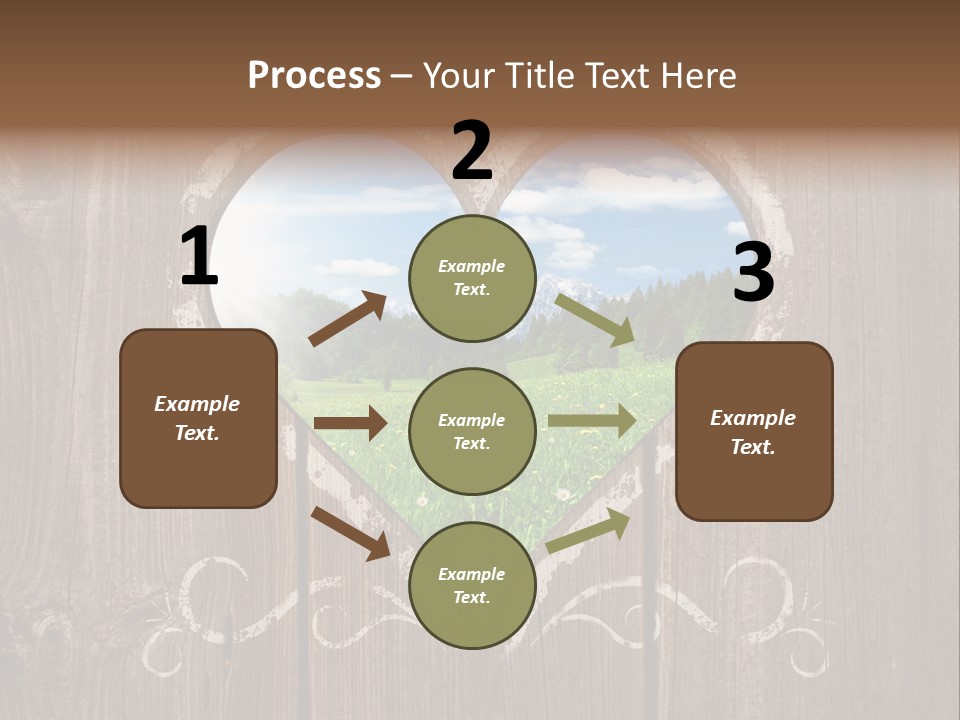 Countryside Cloud Grass PowerPoint Template