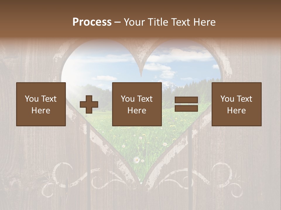 Countryside Cloud Grass PowerPoint Template