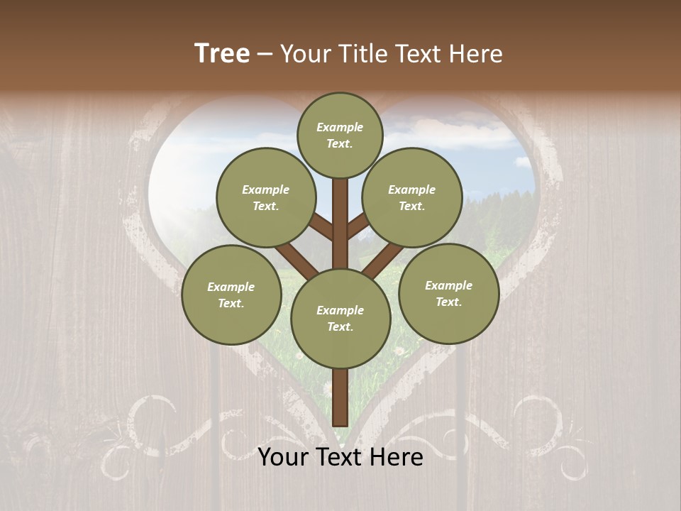 Countryside Cloud Grass PowerPoint Template