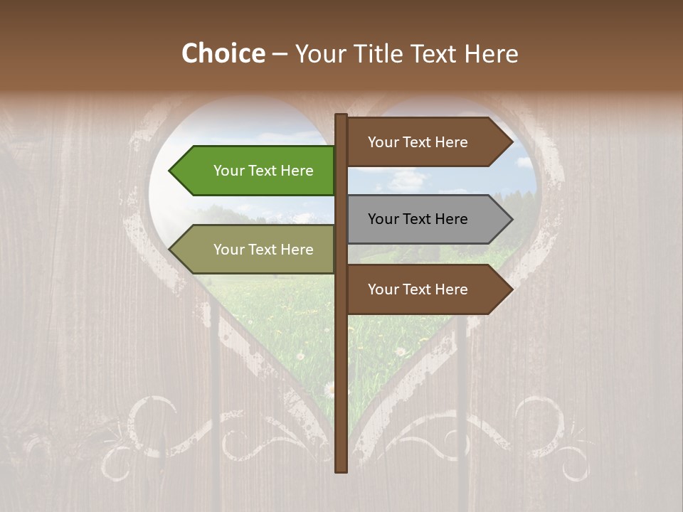 Countryside Cloud Grass PowerPoint Template