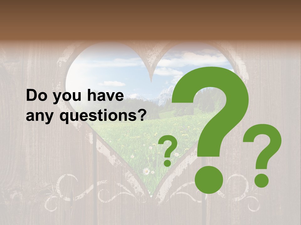 Countryside Cloud Grass PowerPoint Template