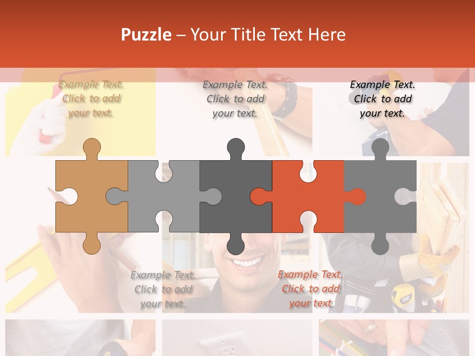 Repair Decoration Brush PowerPoint Template