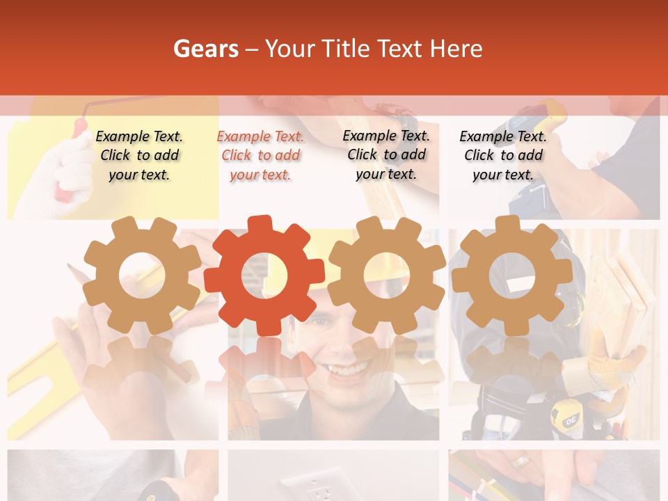 Repair Decoration Brush PowerPoint Template