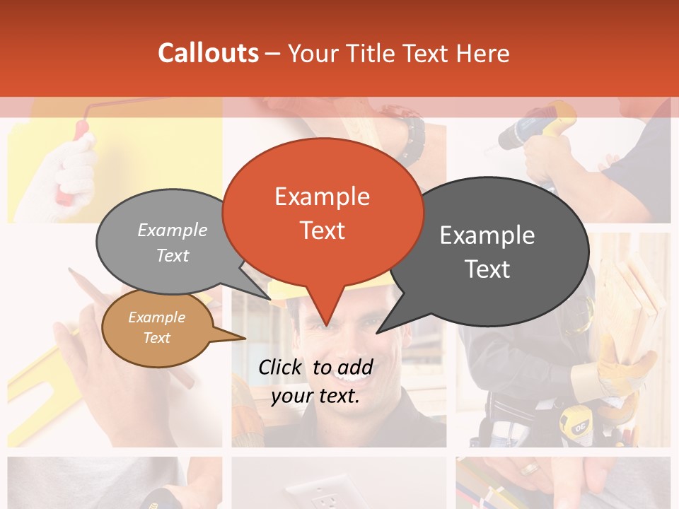 Repair Decoration Brush PowerPoint Template