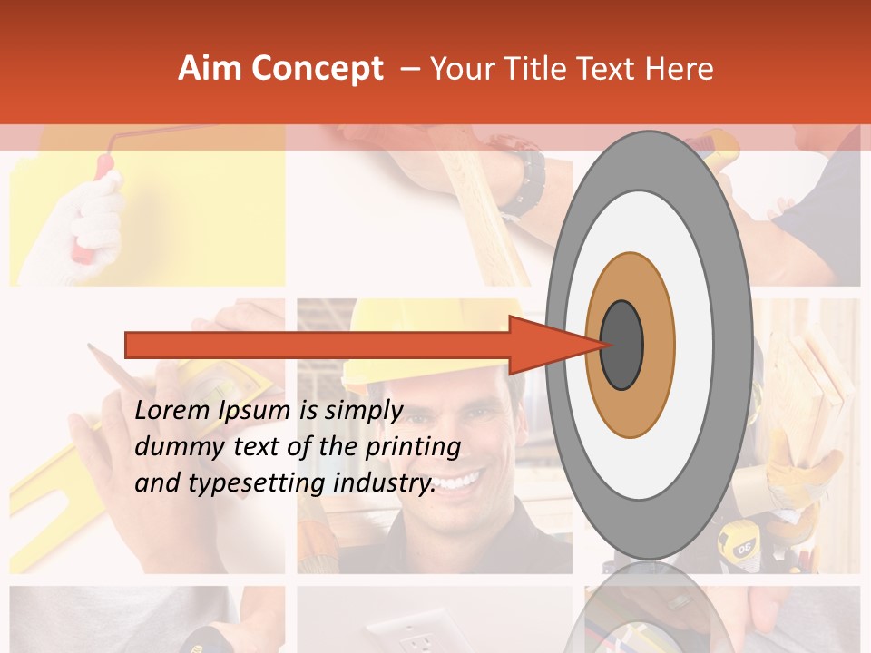 Repair Decoration Brush PowerPoint Template