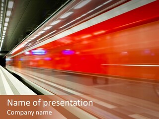 Business Travel Air Red PowerPoint Template