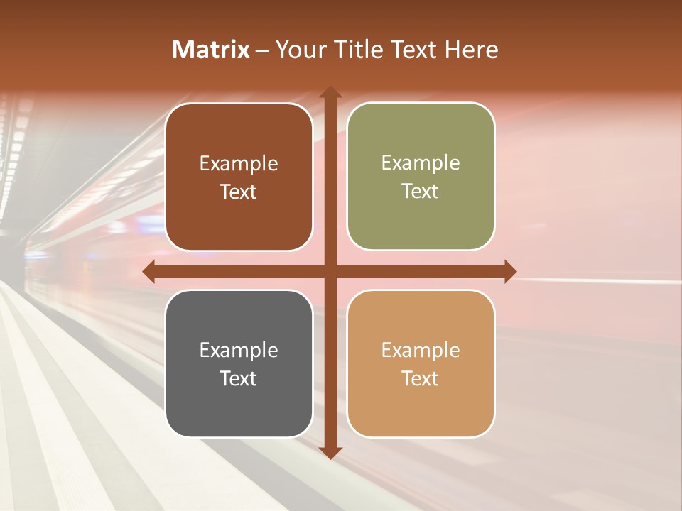 Business Travel Air Red PowerPoint Template