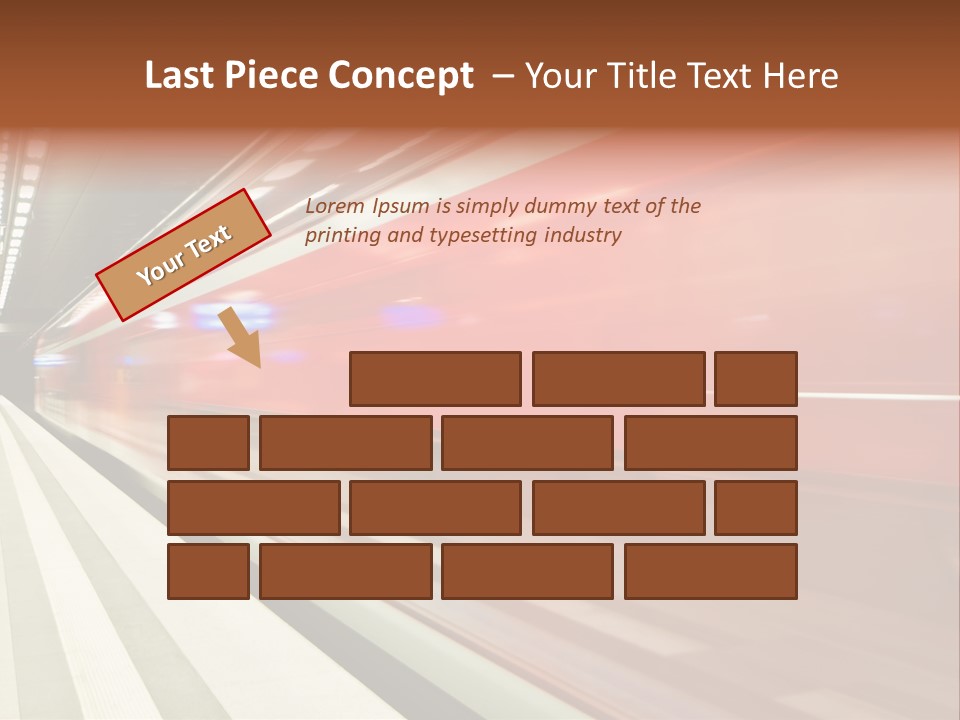 Business Travel Air Red PowerPoint Template