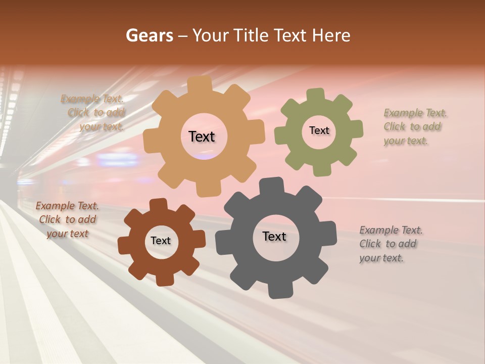 Business Travel Air Red PowerPoint Template