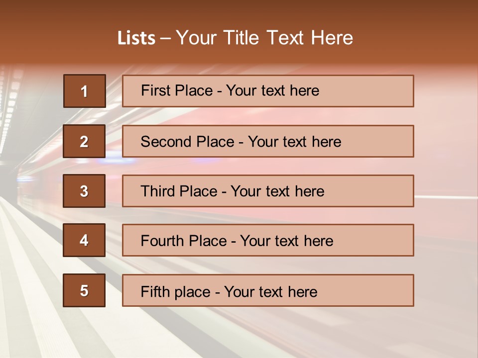 Business Travel Air Red PowerPoint Template