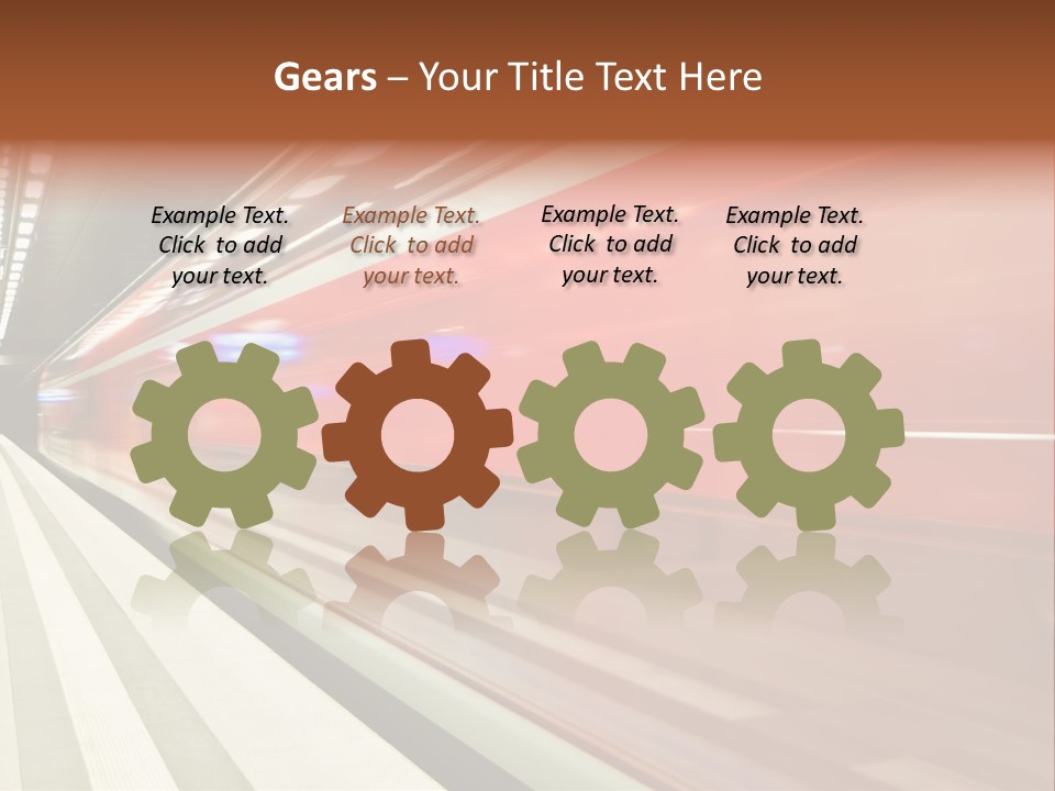 Business Travel Air Red PowerPoint Template