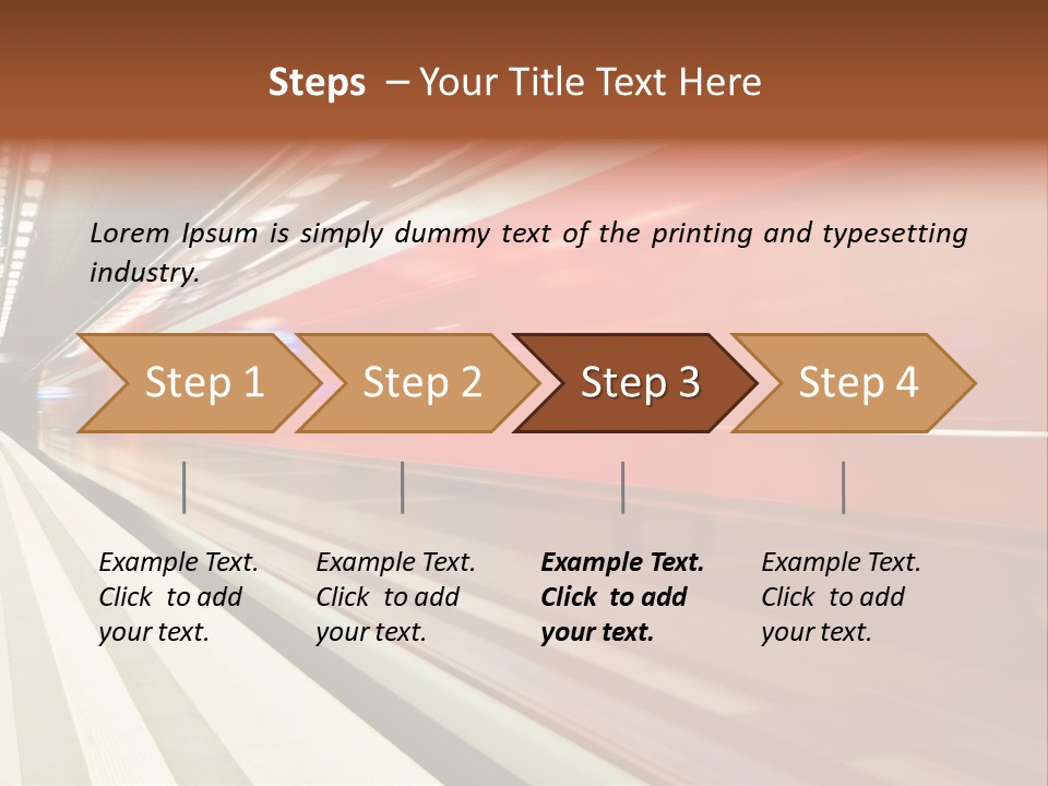 Business Travel Air Red PowerPoint Template