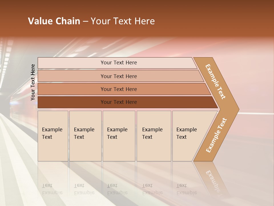 Business Travel Air Red PowerPoint Template