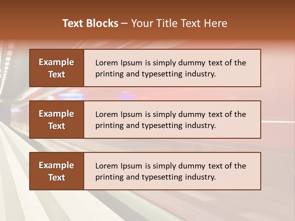 Business Travel Air Red PowerPoint Template