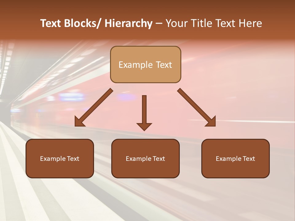 Business Travel Air Red PowerPoint Template