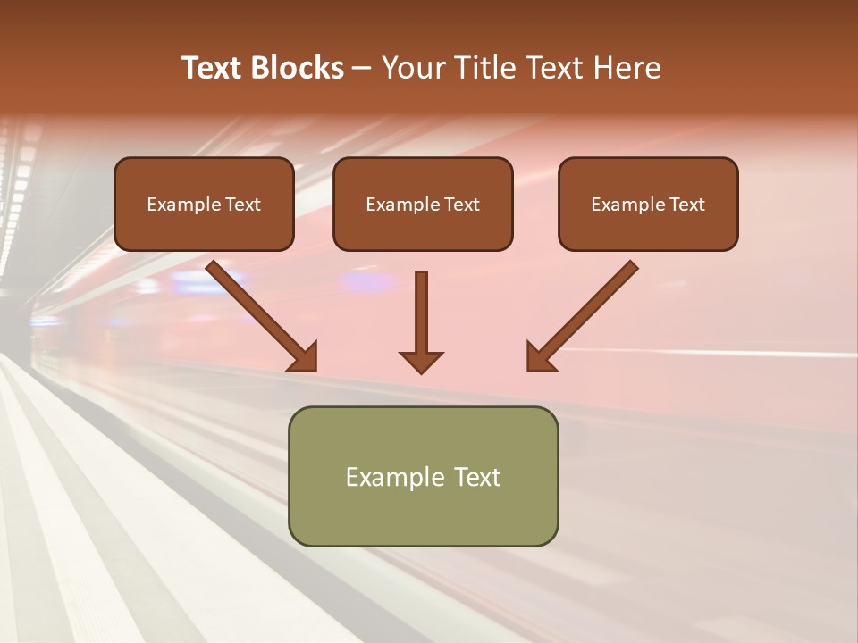Business Travel Air Red PowerPoint Template