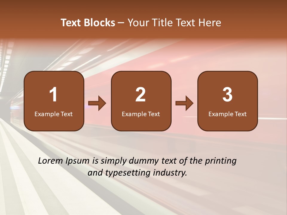Business Travel Air Red PowerPoint Template
