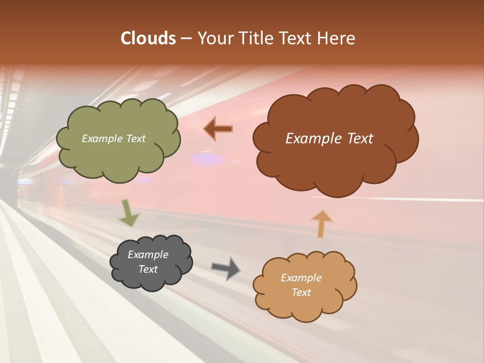 Business Travel Air Red PowerPoint Template