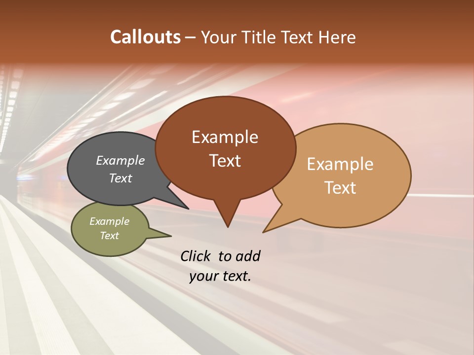 Business Travel Air Red PowerPoint Template