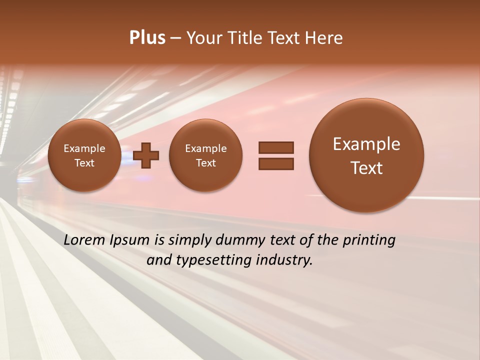 Business Travel Air Red PowerPoint Template