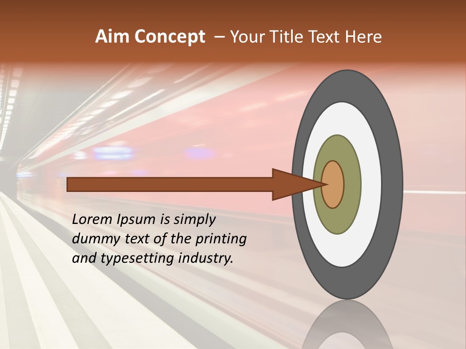 Business Travel Air Red PowerPoint Template