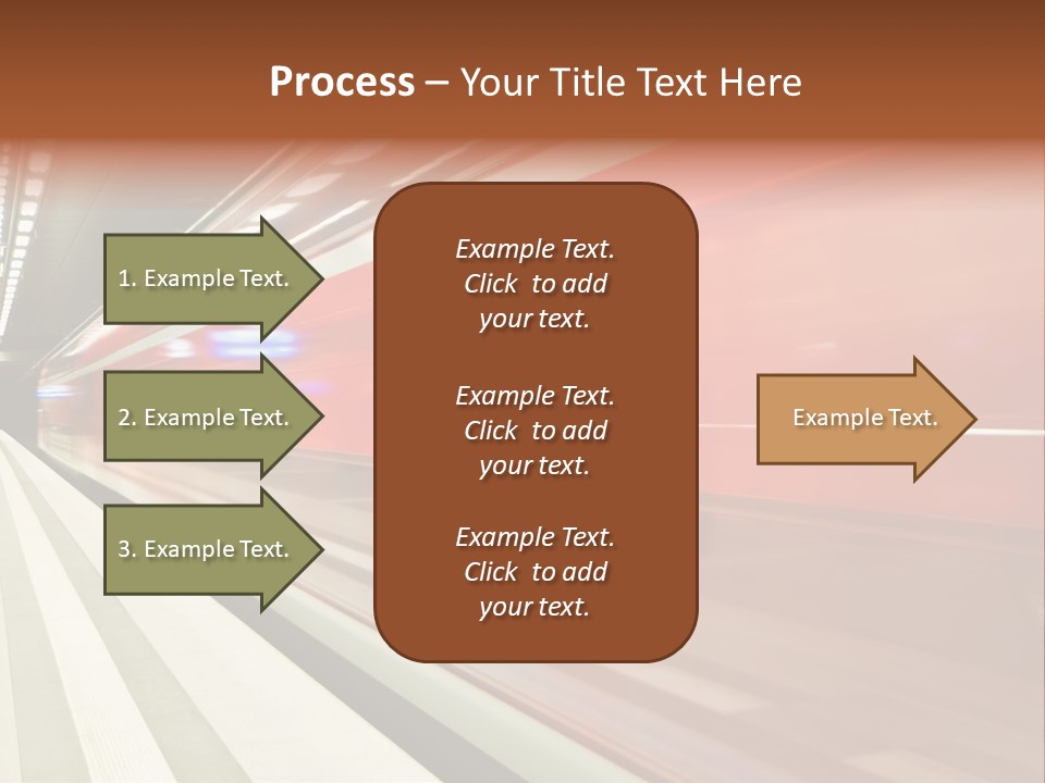 Business Travel Air Red PowerPoint Template