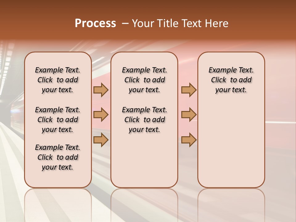 Business Travel Air Red PowerPoint Template