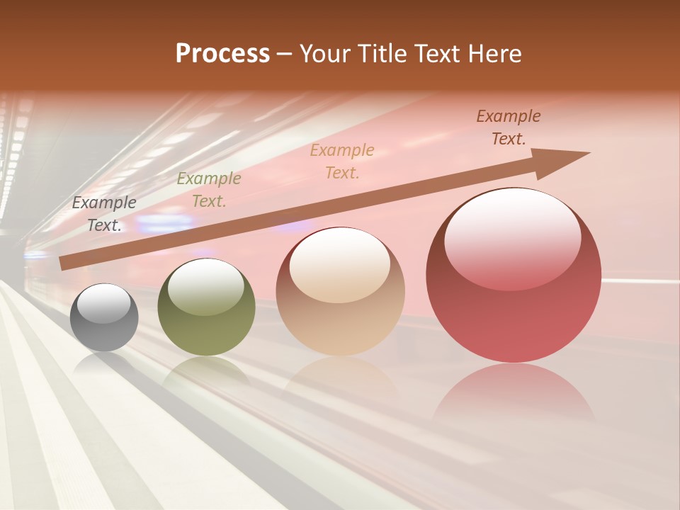 Business Travel Air Red PowerPoint Template