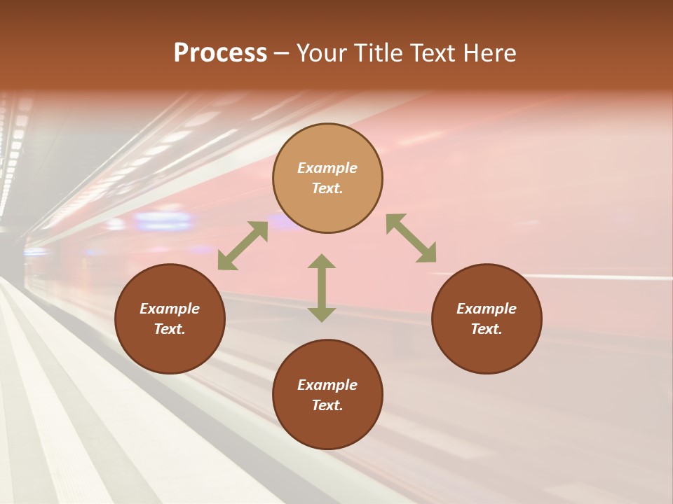 Business Travel Air Red PowerPoint Template