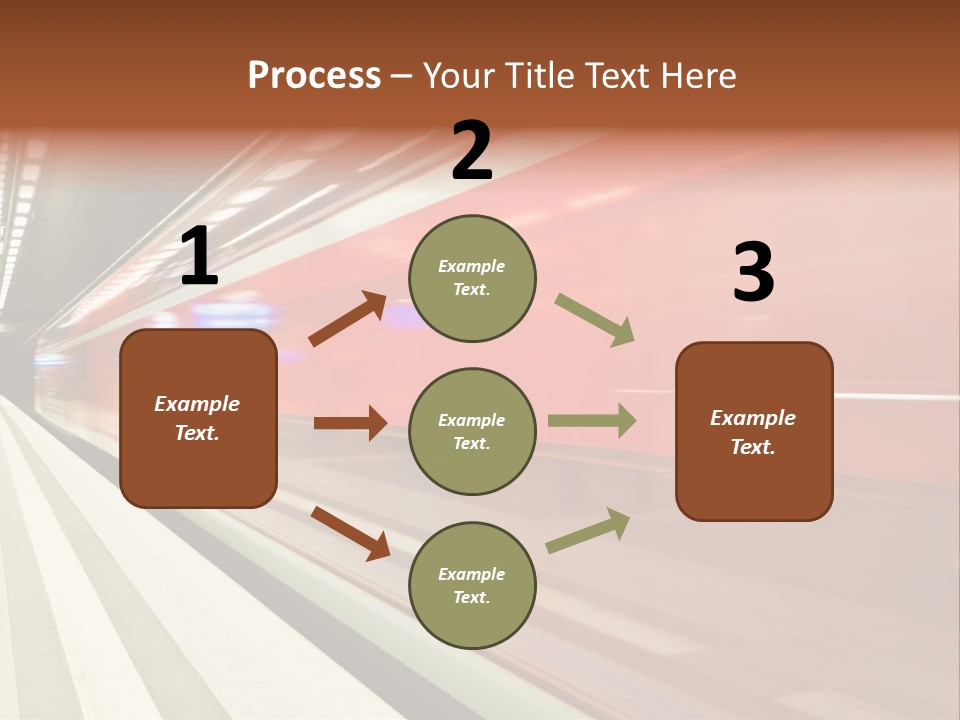 Business Travel Air Red PowerPoint Template