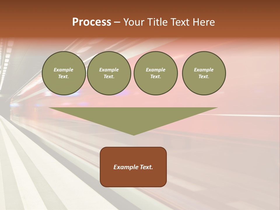 Business Travel Air Red PowerPoint Template