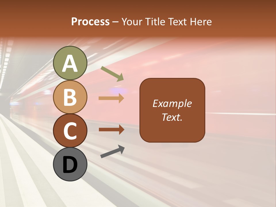 Business Travel Air Red PowerPoint Template