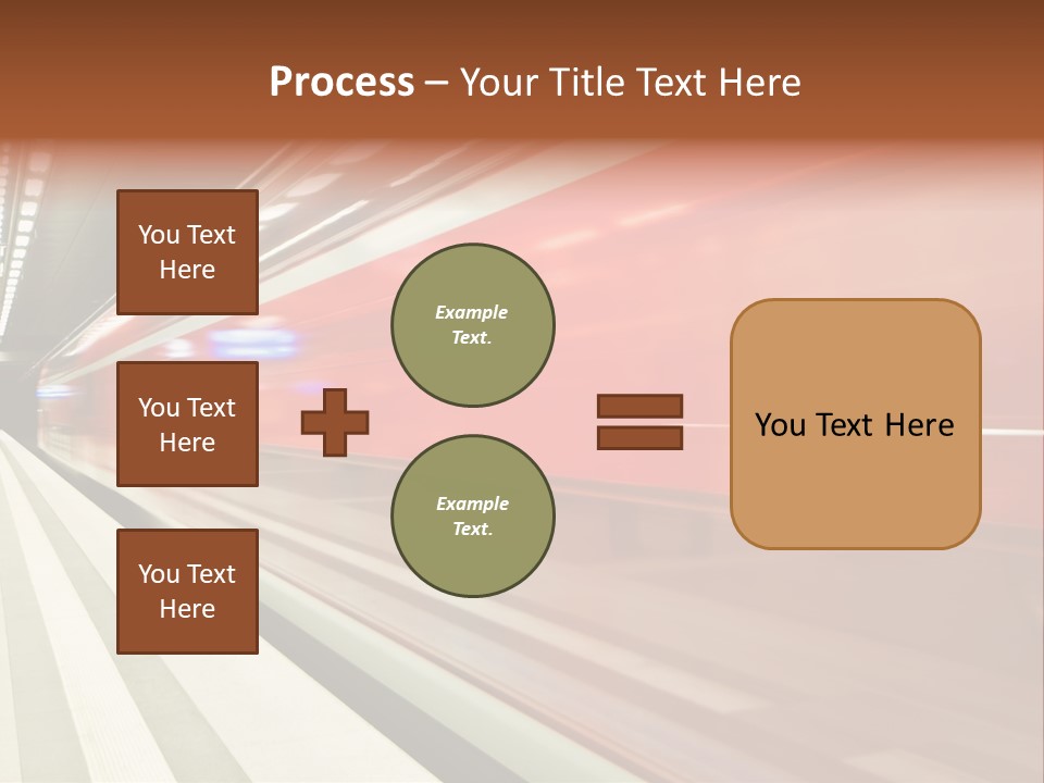 Business Travel Air Red PowerPoint Template