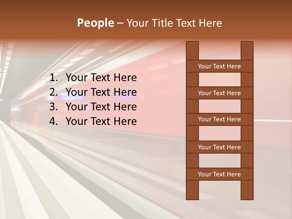 Business Travel Air Red PowerPoint Template