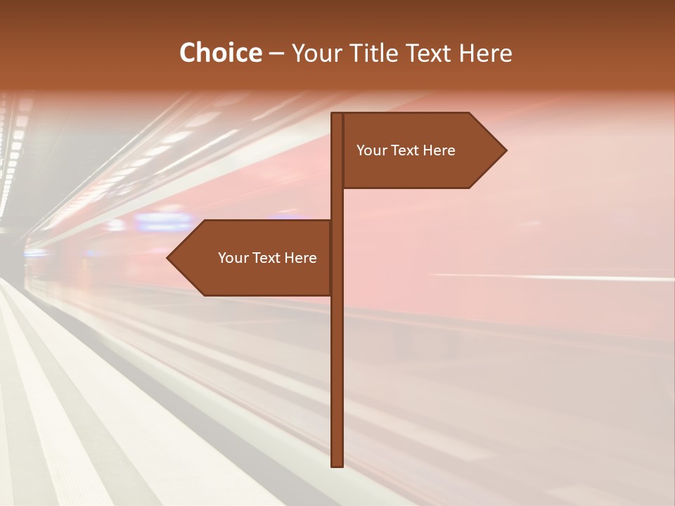 Business Travel Air Red PowerPoint Template