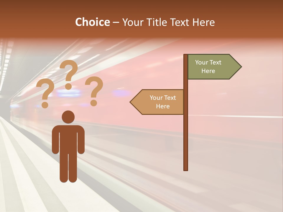 Business Travel Air Red PowerPoint Template