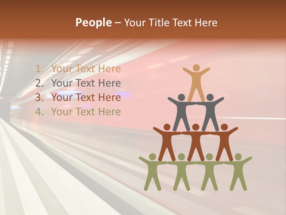 Business Travel Air Red PowerPoint Template