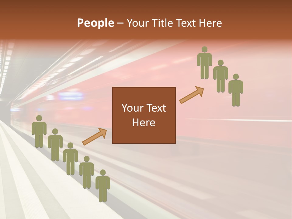 Business Travel Air Red PowerPoint Template