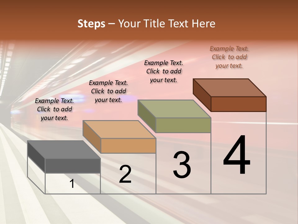 Business Travel Air Red PowerPoint Template