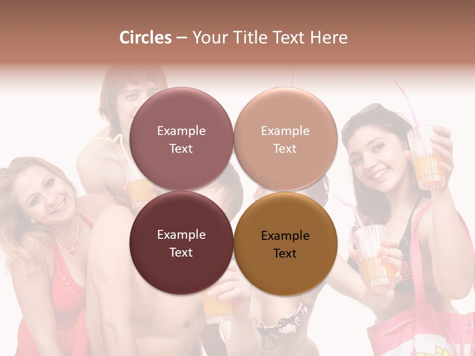 Happy Group Glass PowerPoint Template