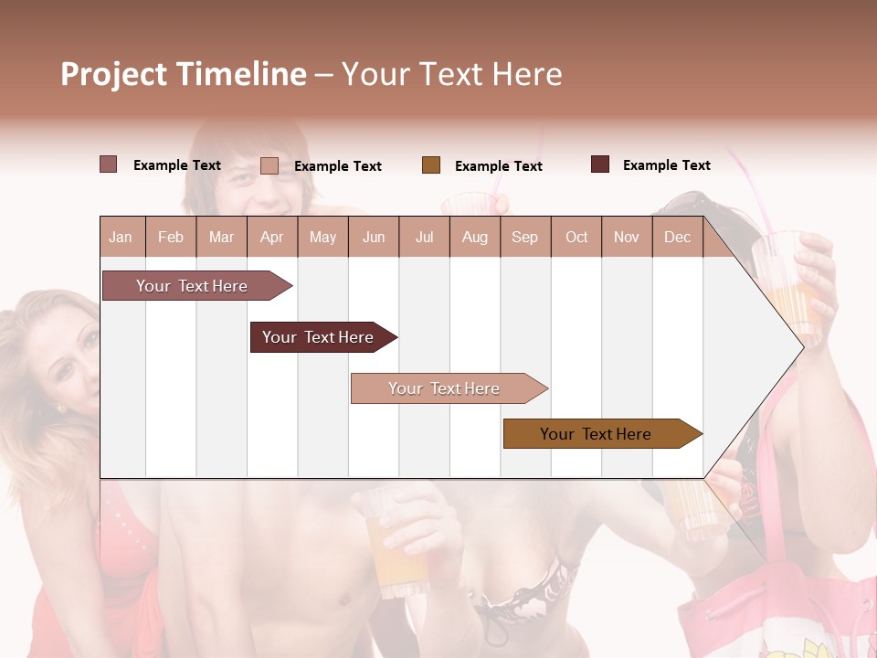 Happy Group Glass PowerPoint Template