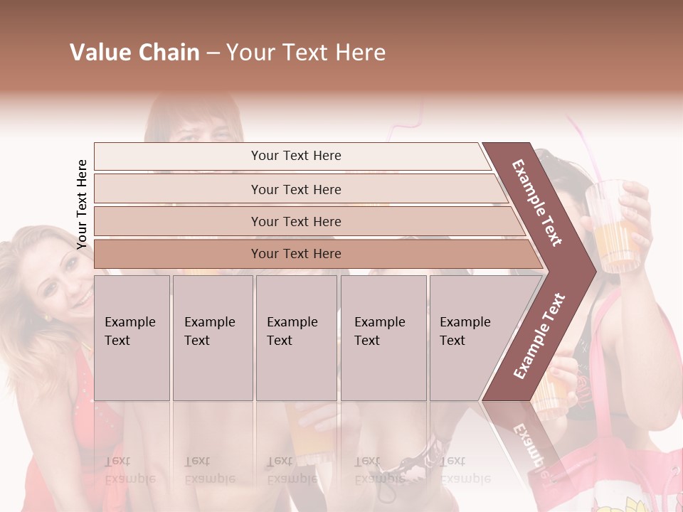 Happy Group Glass PowerPoint Template