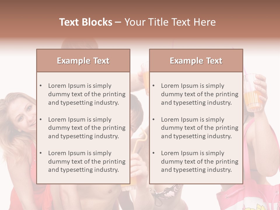 Happy Group Glass PowerPoint Template