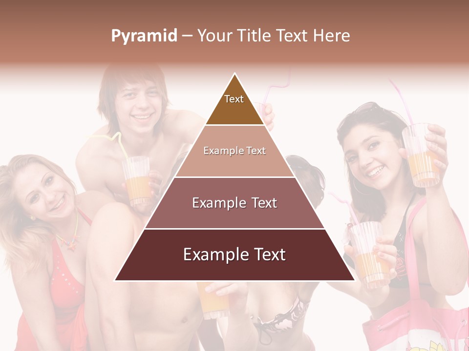 Happy Group Glass PowerPoint Template