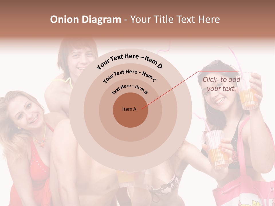 Happy Group Glass PowerPoint Template